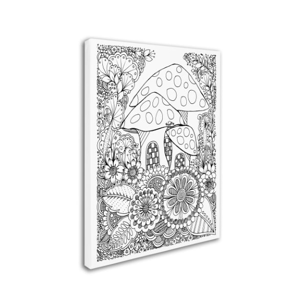 KCDoodleArt 'Mushroom House' Canvas Art,14x19